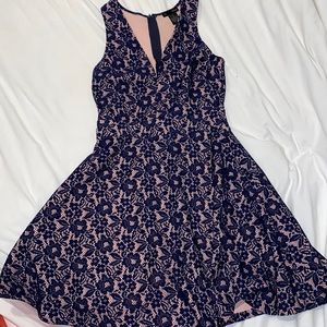 Aqua floral dress